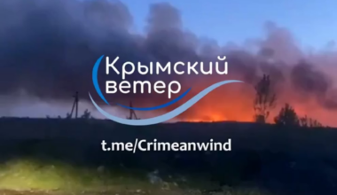 Ukrainian strikes took out what may have been a Russian air defense battery and munitions storage not far from the Black Sea Fleet's Kacha airbase in occupied Crimea. [Unconfirmed]