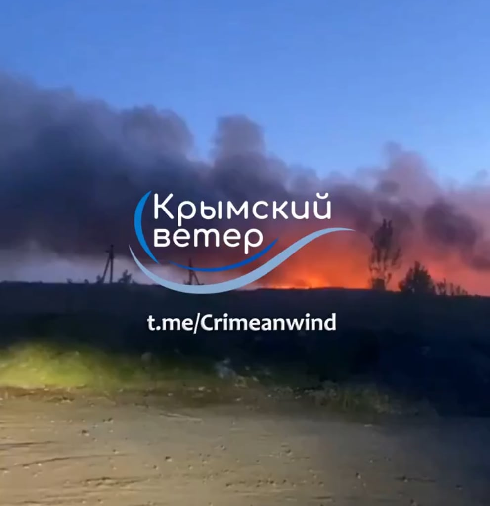 Ukrainian strikes took out what may have been a Russian air defense battery and munitions storage not far from the Black Sea Fleet's Kacha airbase in occupied Crimea. [Unconfirmed]