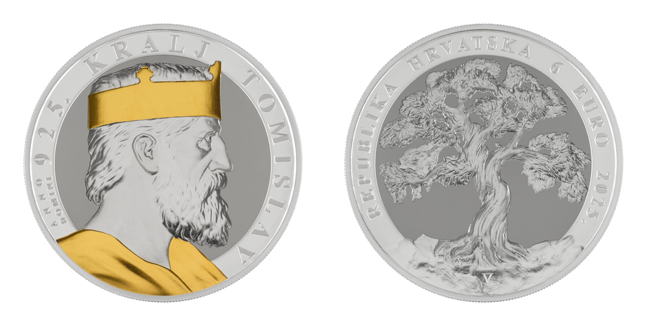 New silver coin honours first Croatian King Tomislav