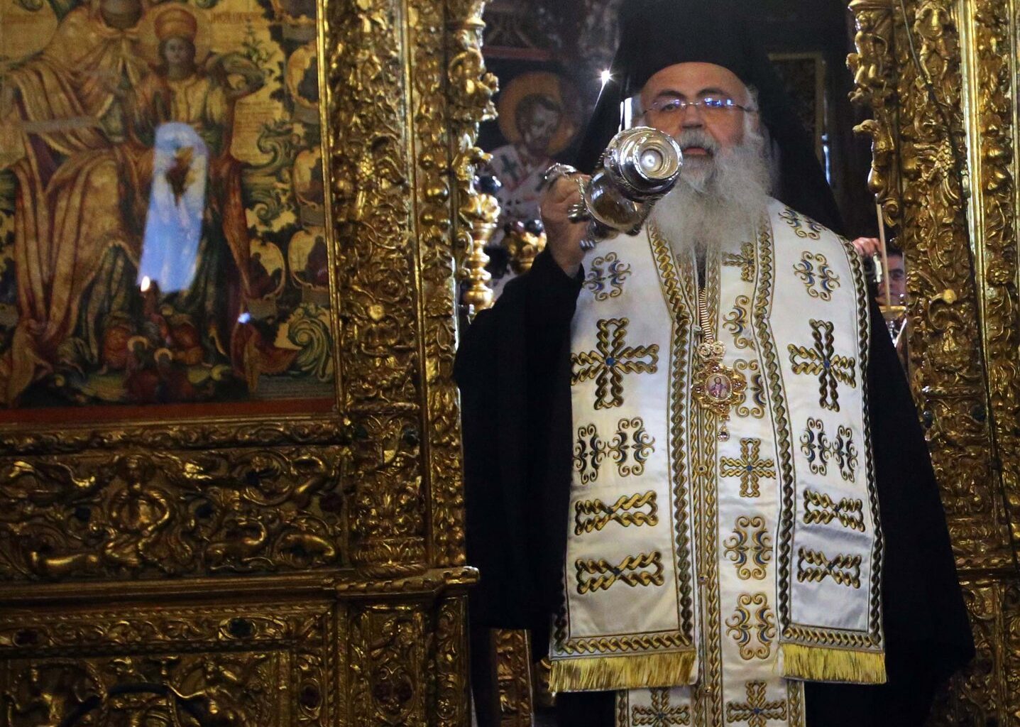 cover Cyprus archbishop promises continued cooperation with new pope