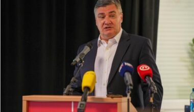 Croatian President Zoran Milanovic speaks at a press conference in Zagreb on May 29, 2025. (IHA Photo)