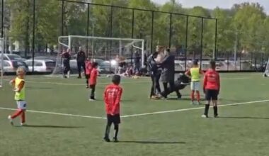 'Cowardly act' - Netherlands star's dad knocked out at youth team match in shock footage