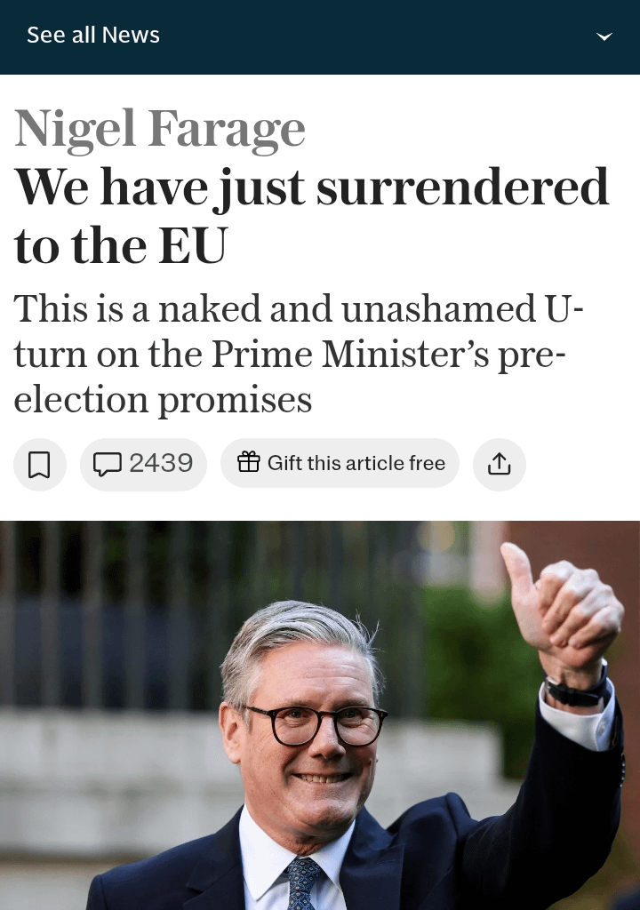 UK has just surrendered to the EU. RIP Britain