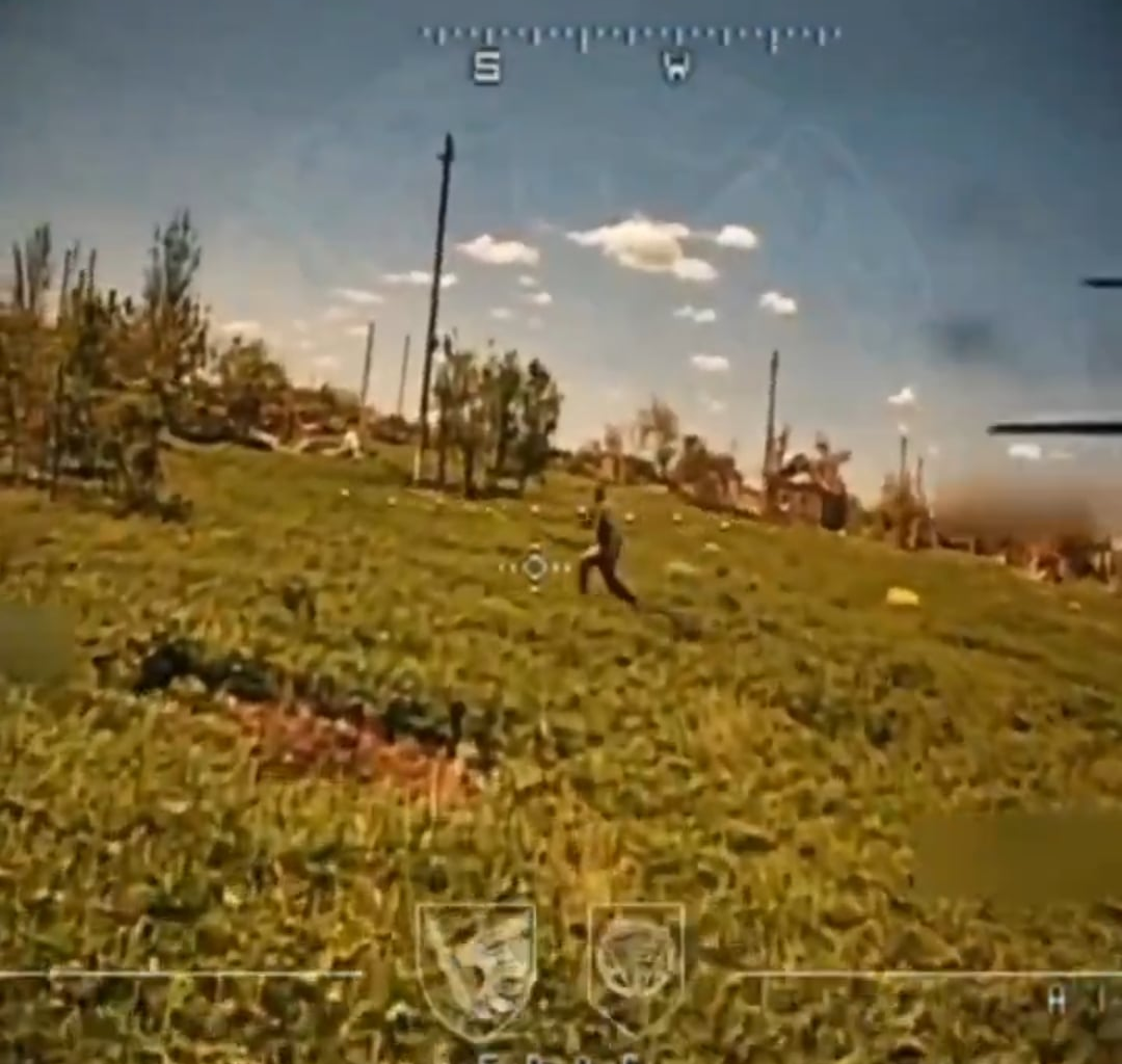 Russian soldier tried to jump away from the FPV drone operated by Ukrainian "Perun" pilots of the 79th Air Assault Brigade. Khurakove direction. May 2025 [Published 30.05.2025]