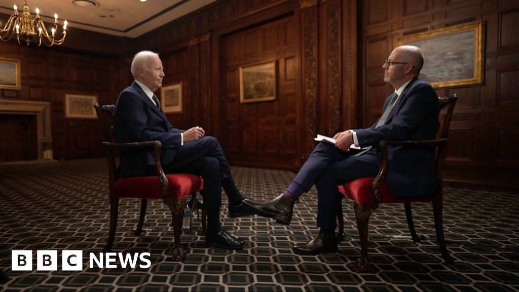 Biden's first interview since leaving the White House