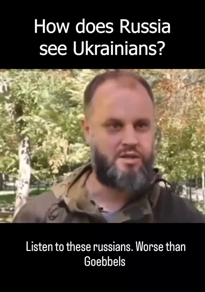 Ordinary Russians speaking about Ukrainians on the TV...