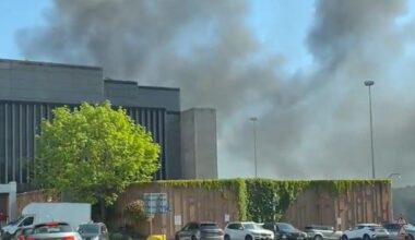 Cars catch fire at London shopping centre