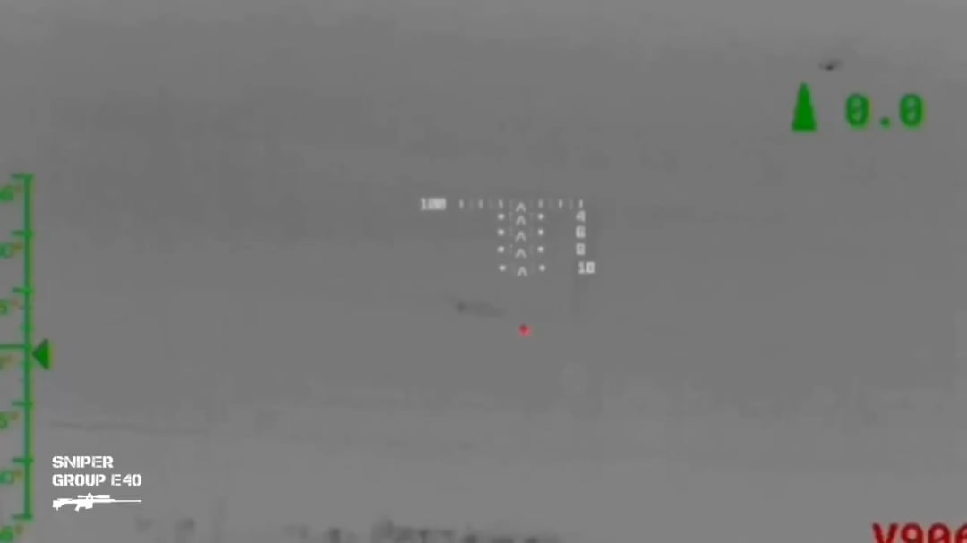 Ukrainian sniper of the E40 Group allegedly took out Russian MT-LB driver with 50 BMG bullet from a distance of 1700 meters. [Unconfirmed]