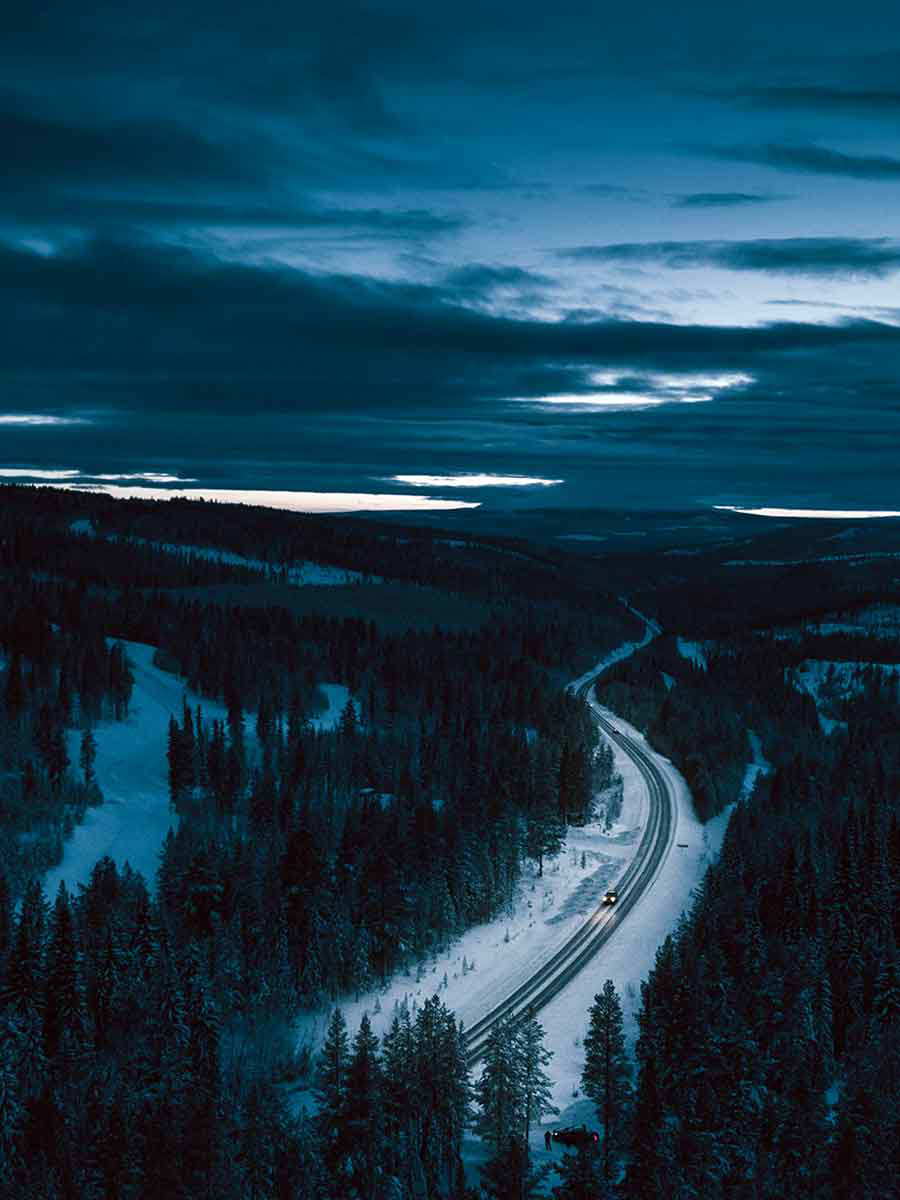dalarna road sweden