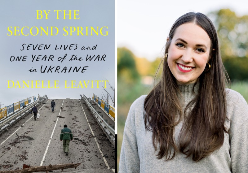 By the Second Spring book cover on the left; author photo on the right.