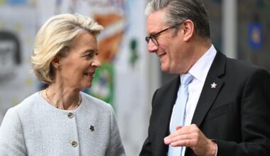 The United Kingdom and the EU meet in London to symbolically bury the bitterness of Brexit.