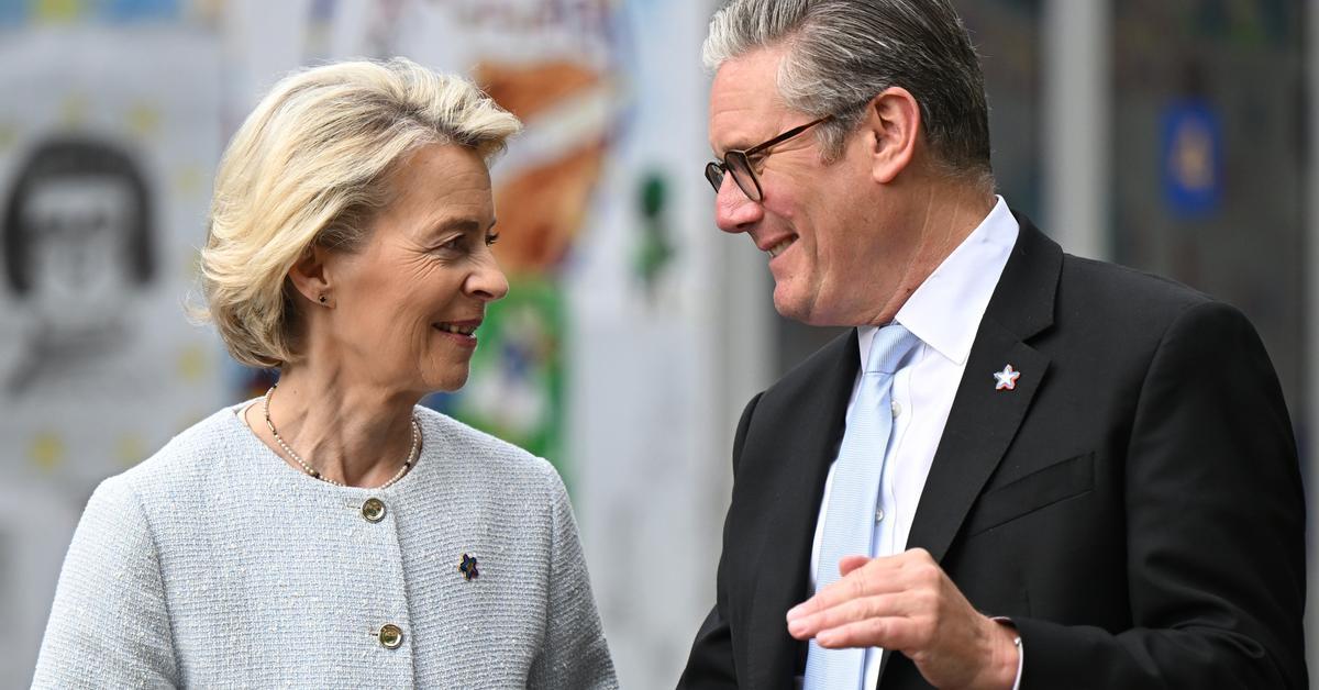 The United Kingdom and the EU meet in London to symbolically bury the bitterness of Brexit.