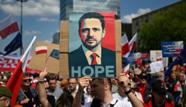 Mayor of Warsaw Rafal Trzaskowski is backed by Poland