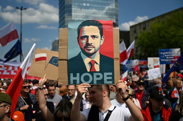Mayor of Warsaw Rafal Trzaskowski is backed by Poland