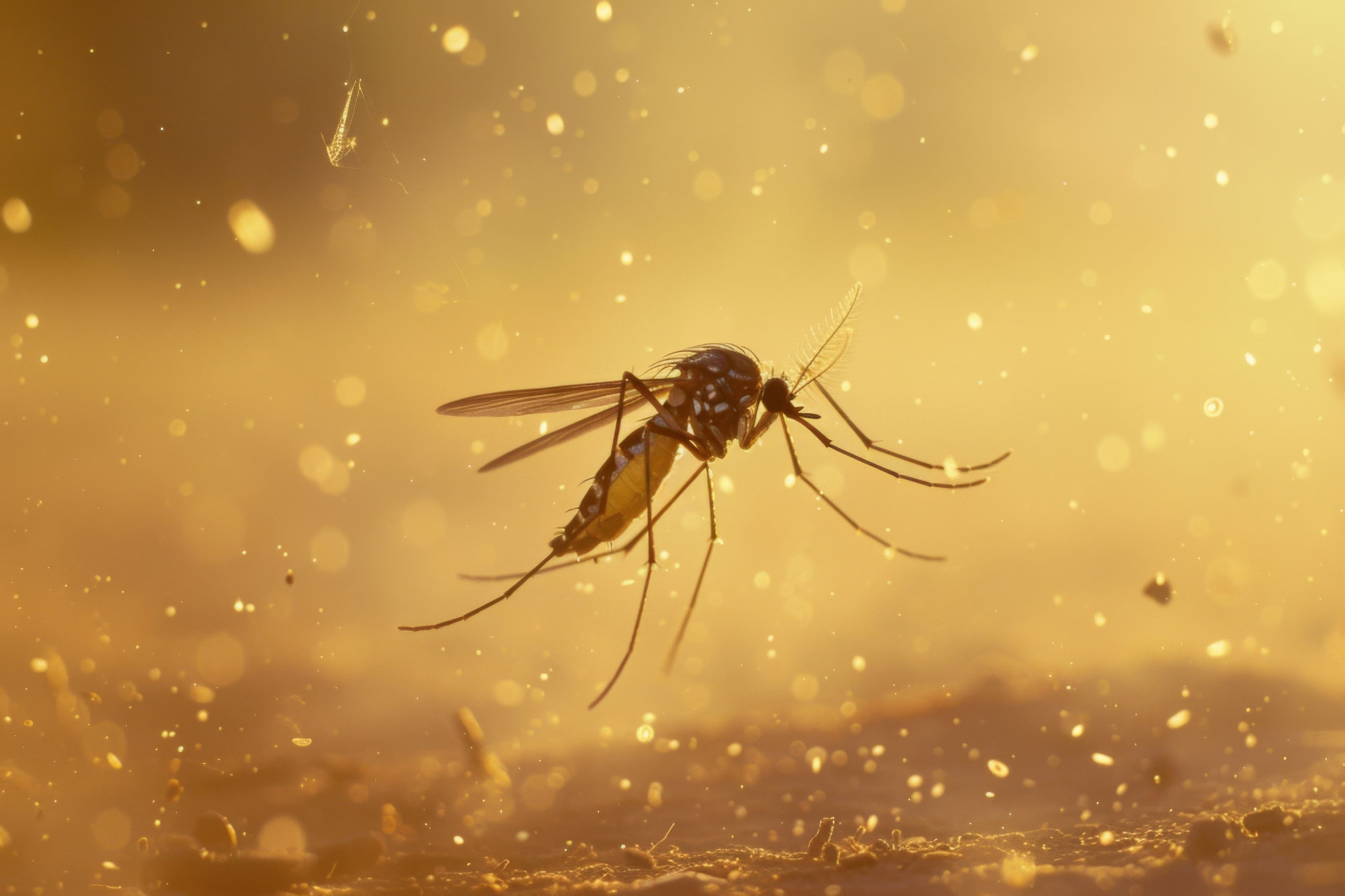 Mosquito in flight