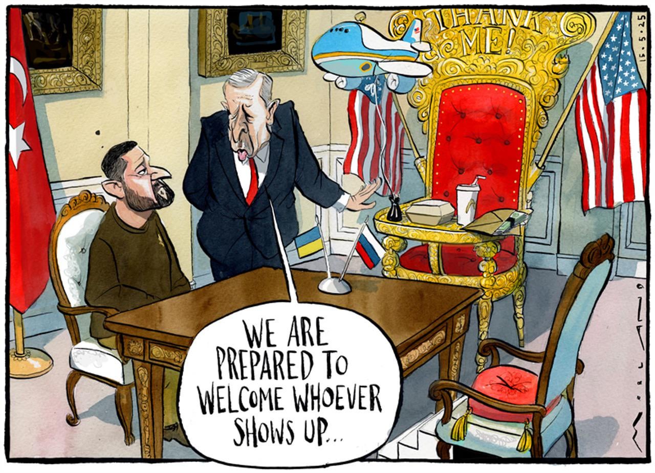 “We are prepared to welcome whoever shows up” by Morten Morland