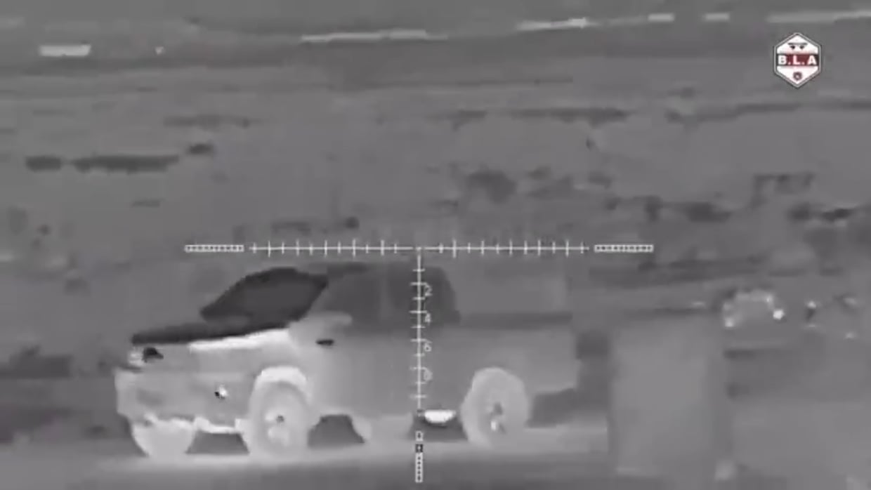 Baloch fighters (BLA) ambush a Pakistan Rangers convoy, May 14th, 2025, Balochistan