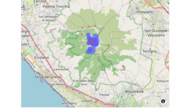 [OC] Seismic Events at Mount Vesuvius