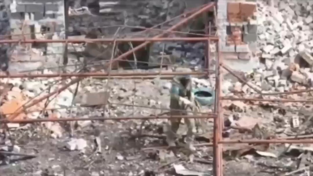 A Russian drone hits a Ukrainian soldier in the head, but luckily it doesn't explode
