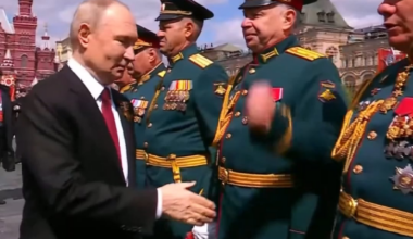 While Russia bombs Ukrainian cities, Vučić and Fico shake hands with Putin and smile on Victory Day. This is not neutrality — it’s complicity. Standing beside a war criminal means standing against justice.