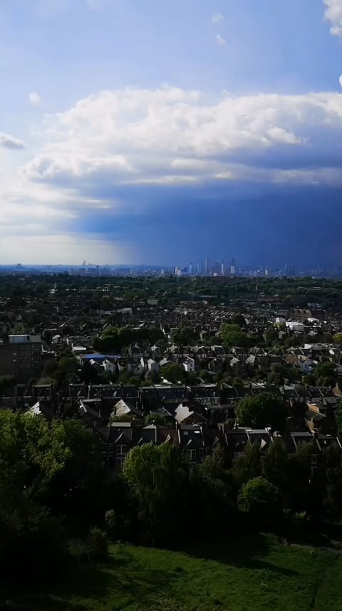 The rain today from South London