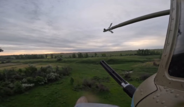 Ukrainian combat helicopters suppressed an area of enemy concentrations. May 2025