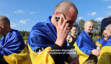 Emotional video: Ukrainian heroes back from Russian captivity talk to their loved ones and meet their old comrades again. May 23, 2025