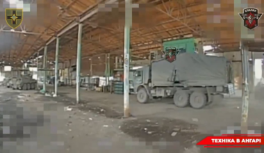 Ukrainian fiber optic drones of the Rubak28 of the 28th Mechanized Brigade destroyed Russian tanks, armored vehicles, trucks and ammunition depots inside hangars in the Toretsk area. May 2025