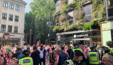 Red and white striped shirts in covent garden today?
