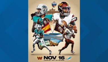 Commanders will play Dolphins in Madrid, Spain