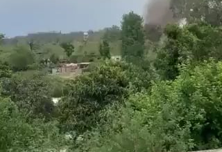 Pakistani Strikes claimed to be around Pathankot Air Base with smoke and further explosions heard