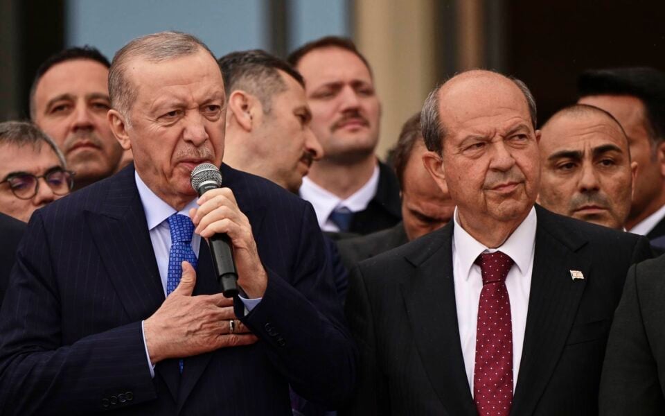 Erdogan reaffirms support for two-state solution in Cyprus
