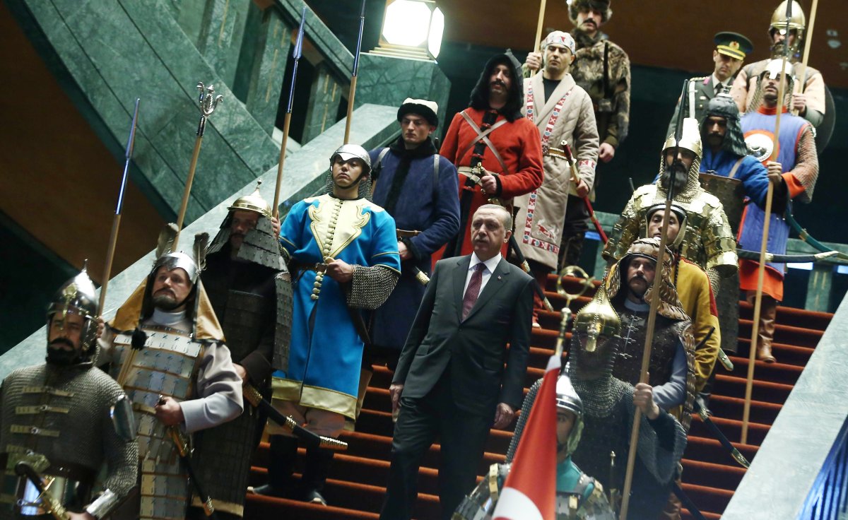 Erdogan, with, Turkic, Empires