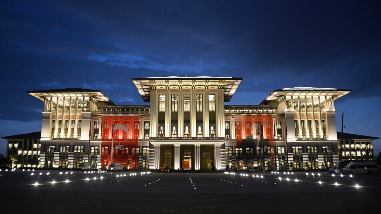 Erdogans Schloss: Der 2014 eingeweihte Präsidentenpalast in der türkischen Hauptstadt Ankara