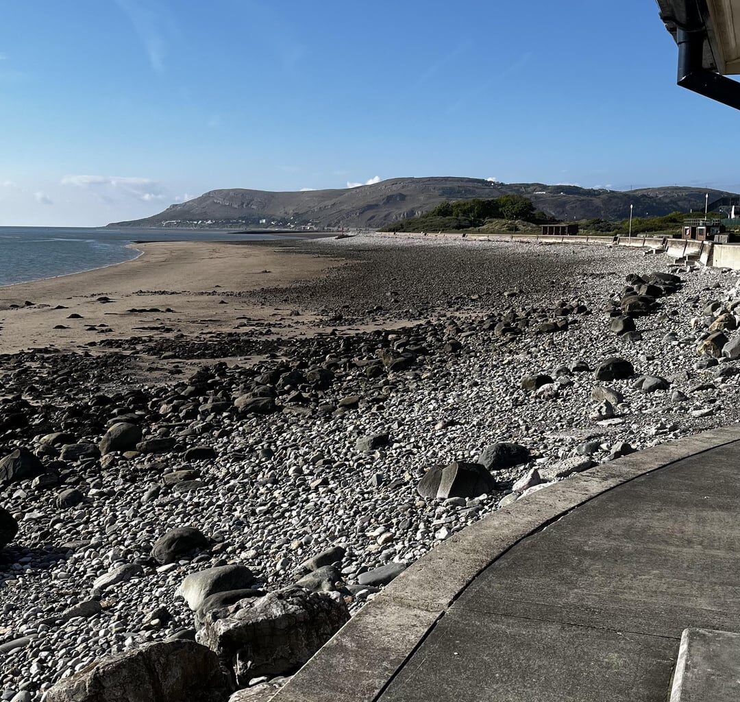 Deganwy beach when the tide is out 😎