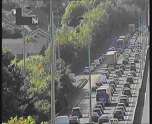M2 Countrybound - Collision (cleared) after Greencastle causing delays