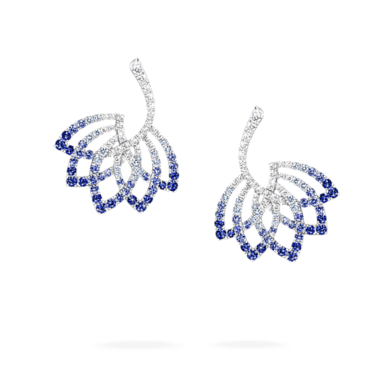 Garrard sapphire lotus flower earrings