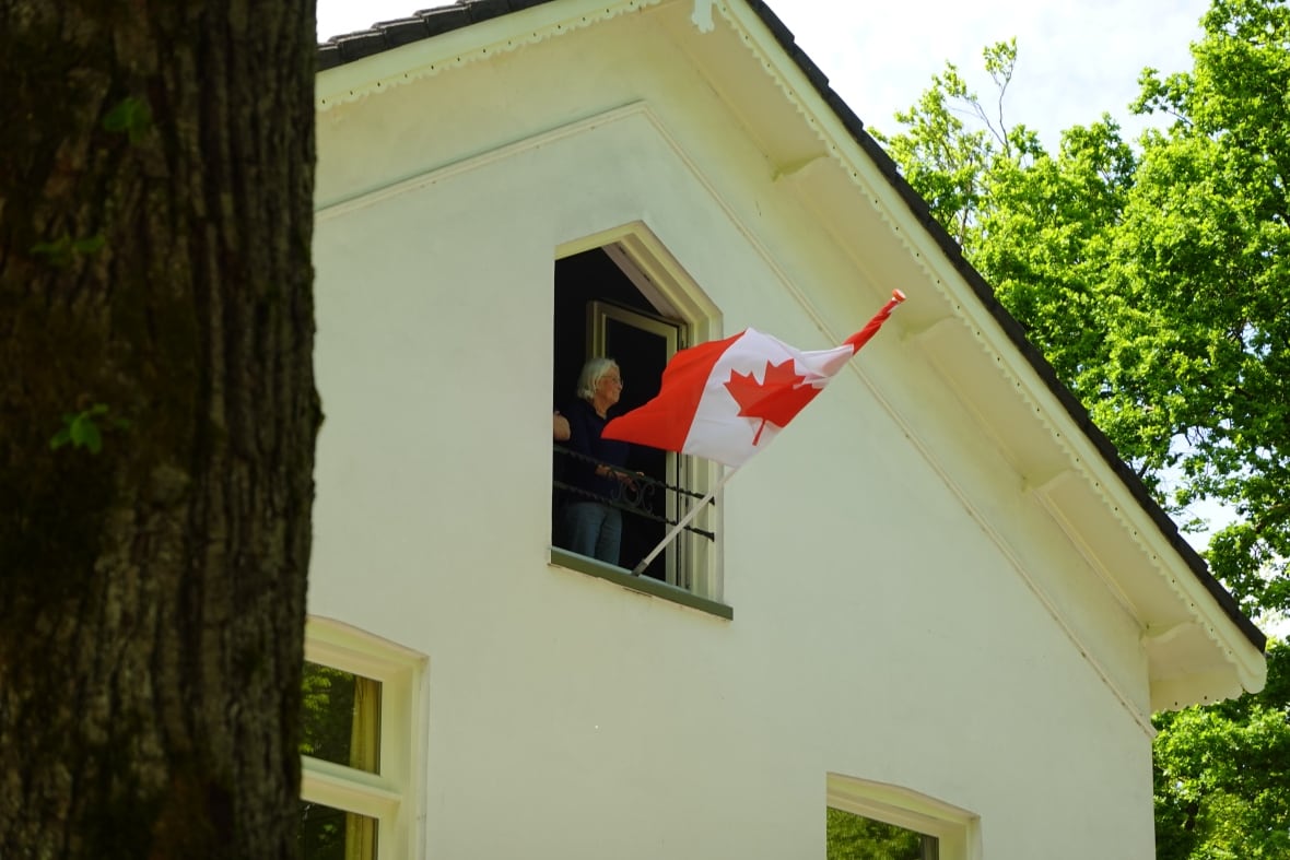 Canadian flags fly from homes across Apeldoorn, the Netherlands as the country marks celebrations leading up to Liberation Day on Monday,  May 5th.