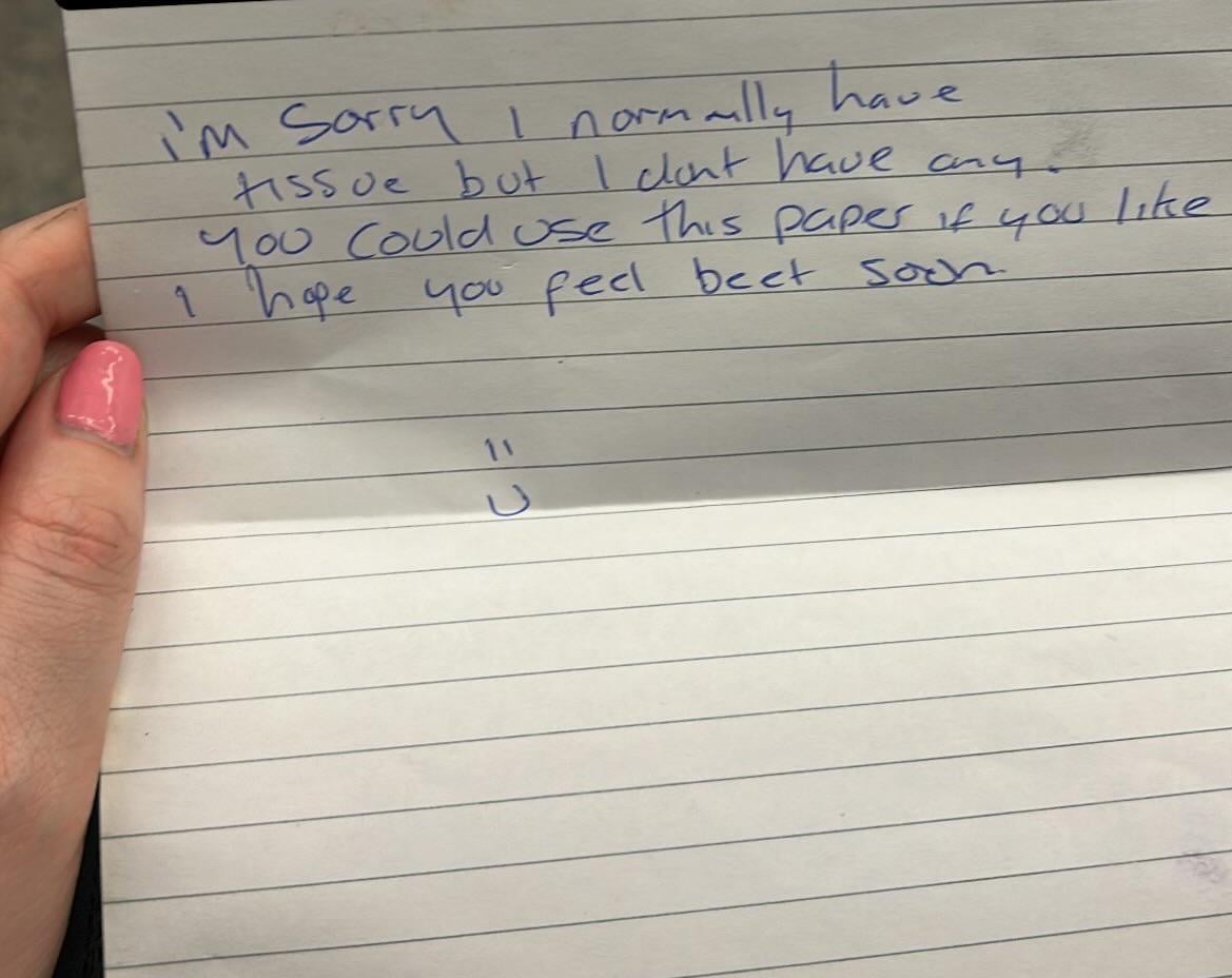Strangers can be so kind