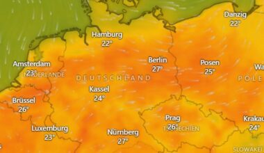 Erst Hitze, dann Gewitter. In den interaktiven Live-Karten im Text können Sie das Wetter für Ihre Region nachsehen