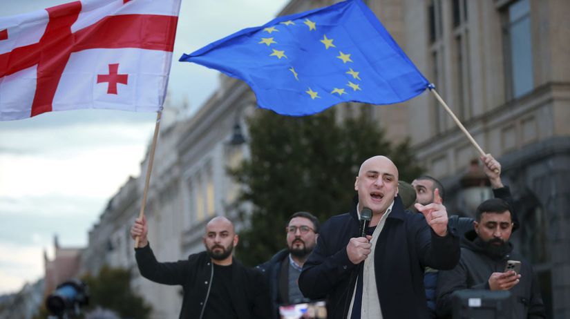 Gruzínska polícia násilne zadržala lídra opozície Niku Meliu - Svet - Správy