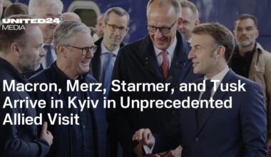 Macron, Merz, Starmer, and Tusk Arrive in Kyiv in Unprecedented Allied Visit