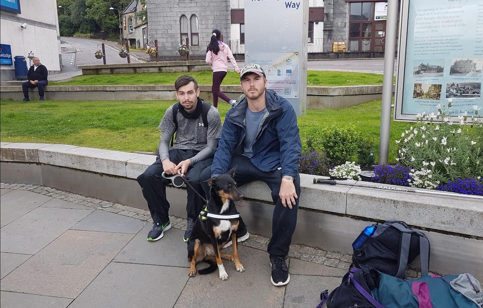The Time Of My Life After Completing The West Highland Way (5 Days Wild Camping) with my Dog Daisy and Craig (Left)