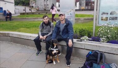 The Time Of My Life After Completing The West Highland Way (5 Days Wild Camping) with my Dog Daisy and Craig (Left)