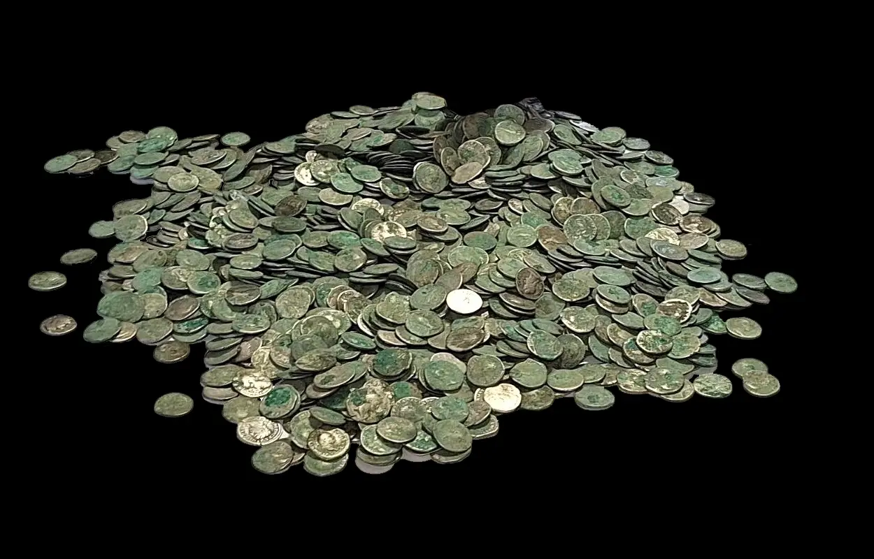 Roman coin hoard among largest discovered in Romania