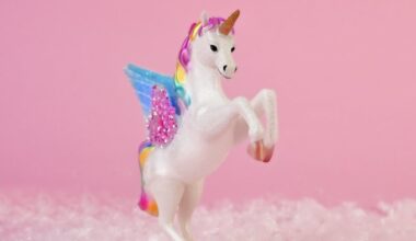 A model of a unicorn