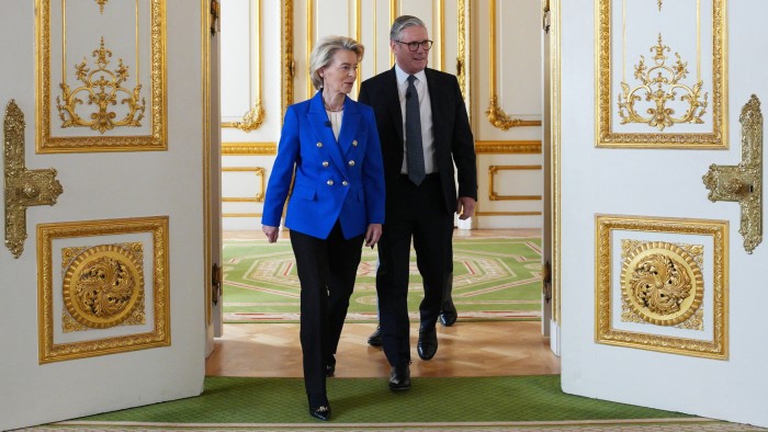 Britain’s Prime Minister Sir Keir Starmer and European Commission President Ursula von der Leyen