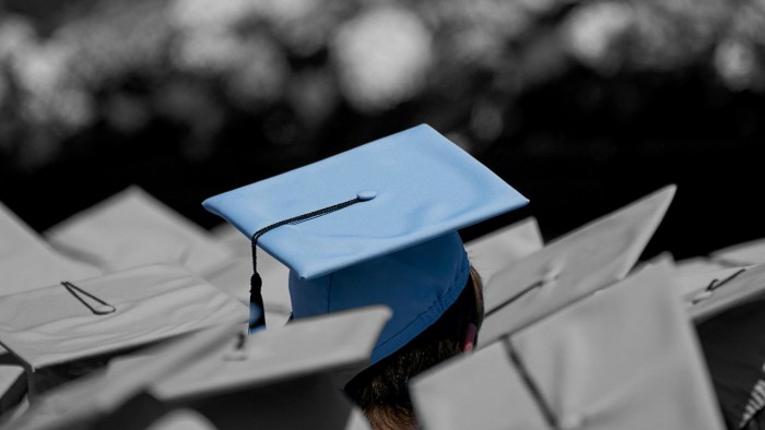 Graduates during the Columbia University commencement convocation in New York, US, on Wednesday, May 17, 2023