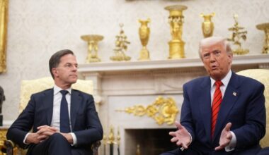 Nato secretary-general Mark Rutte and US President Donald Trump