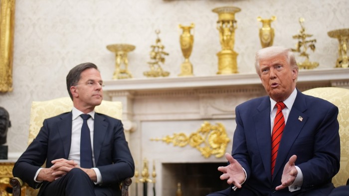 Nato secretary-general Mark Rutte and US President Donald Trump